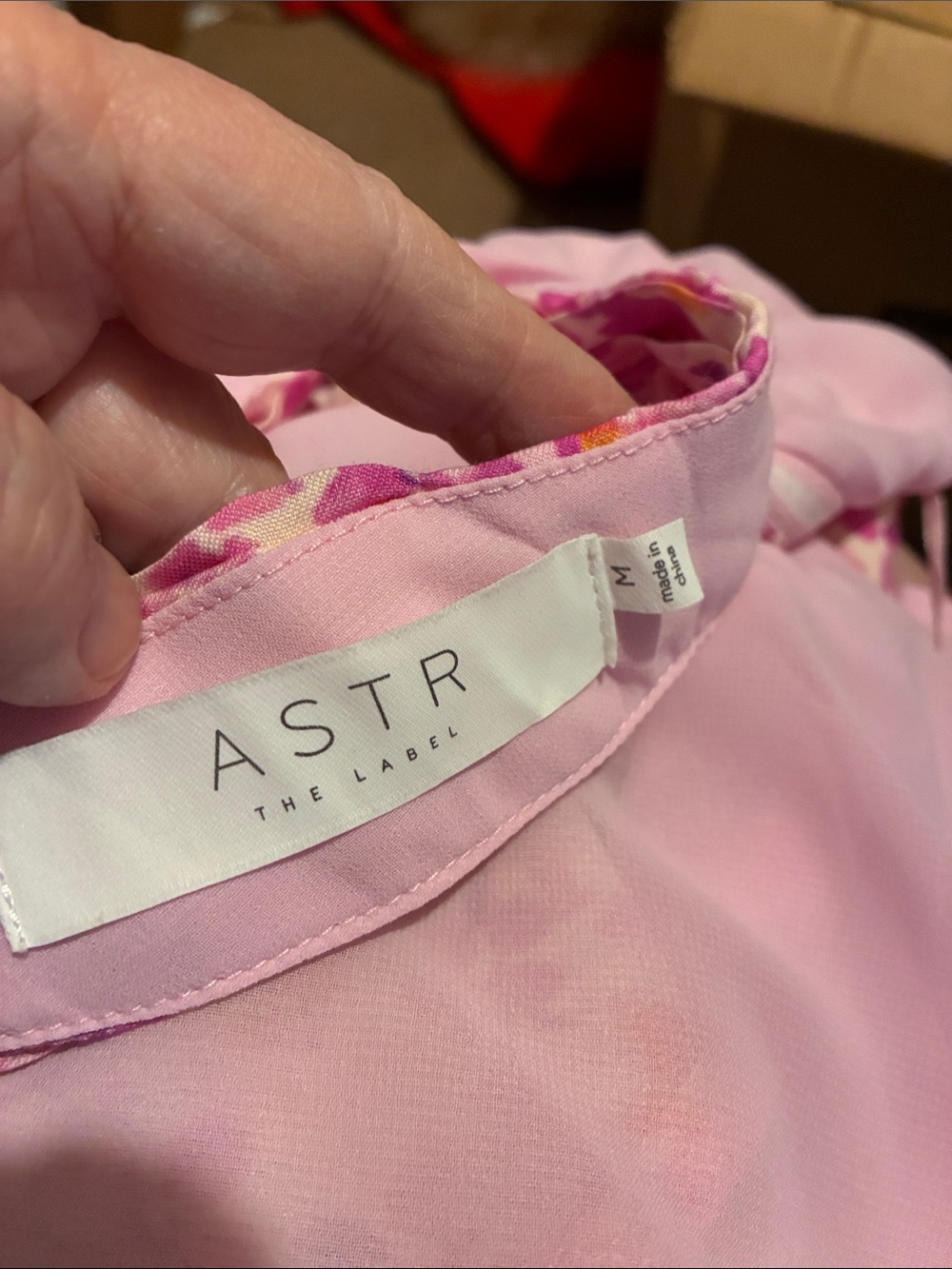 Astr “Ambretta” Pink Purple Floral Halter Midi Dress - Picture 12 of 12